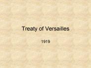 Treaty of Versailles