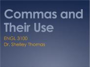 Commas and Their Use