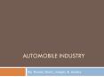 Automobile Industry PowerPoint PPT Presentation