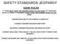SAFETY STANDARDS JEOPARDY PowerPoint PPT Presentation