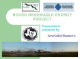 RGVSG RENEWABLE ENERGY PROJECT PowerPoint PPT Presentation