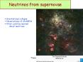 Neutrinos from supernovae PowerPoint PPT Presentation