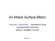 An Attack Surface Metric