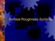 Surface Roughness Symbols
