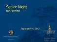 College Night for Seniors and Parents PowerPoint PPT Presentation