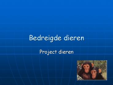 Bedreigde dieren