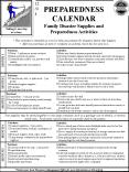 PREPAREDNESS CALENDAR PowerPoint PPT Presentation