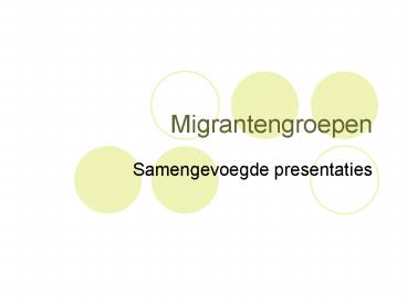 Migrantengroepen