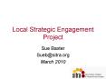 Local Strategic Engagement Project PowerPoint PPT Presentation