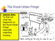 The Rural-Urban Fringe