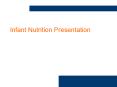 Infant Nutrition Presentation PowerPoint PPT Presentation