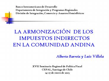 Banco Interamericano de Desarrollo