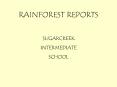 RAINFOREST REPORTS PowerPoint PPT Presentation