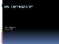 XML Cryptography PowerPoint PPT Presentation