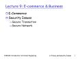 Lecture 9: E-commerce PowerPoint PPT Presentation