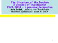 The Structure of the Nucleon 3 decades of investigation 1973-2004 - a personal perspective Arie Bodek, University of Rochester Madison, Wisconsin - Sept. 8, 2004 PowerPoint PPT Presentation