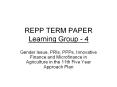 REPP TERM PAPER Learning Group - 4 PowerPoint PPT Presentation