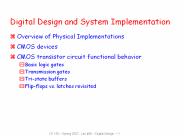 Digital Design and System Implementation