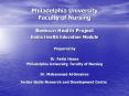 Philadelphia University Faculty of Nursing PowerPoint PPT Presentation