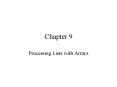 Processing Lists with Arrays PowerPoint PPT Presentation