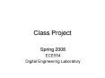Class Project PowerPoint PPT Presentation