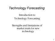 Technology Forecasting