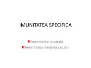 IMUNITATEA SPECIFICA