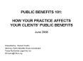 PUBLIC BENEFITS 101: HOW YOUR PRACTICE AFFECTS YOUR CLIENTS PowerPoint PPT Presentation