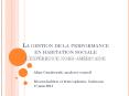 La gestion de la performance en habitation sociale l PowerPoint PPT Presentation