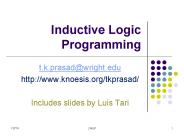 Inductive Logic Programming