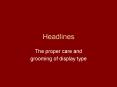 Headlines PowerPoint PPT Presentation