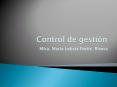 Control de gesti PowerPoint PPT Presentation