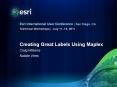 Creating Great Labels Using Maplex PowerPoint PPT Presentation