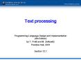 Text processing PowerPoint PPT Presentation