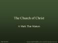 The Church of Christ PowerPoint PPT Presentation