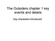 The Outsiders chapter 1 key events and details