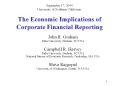 The Economic Implications of Corporate Financial Reporting PowerPoint PPT Presentation