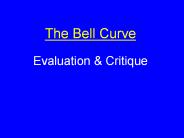 The Bell Curve