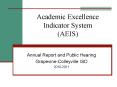 Academic Excellence Indicator System (AEIS) PowerPoint PPT Presentation