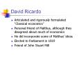 David Ricardo PowerPoint PPT Presentation