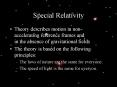 Special Relativity PowerPoint PPT Presentation
