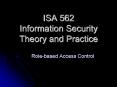 ISA 562 Information Security Theory and Practice PowerPoint PPT Presentation