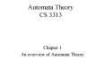Automata Theory CS 3313 PowerPoint PPT Presentation