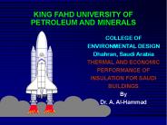 KING FAHD UNIVERSITY OF PETROLEUM AND MINERALS