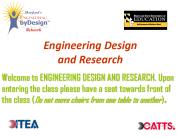 Engineering Design and Research