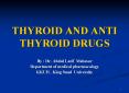THYROID AND ANTI THYROID DRUGS PowerPoint PPT Presentation