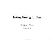 Taking timing further