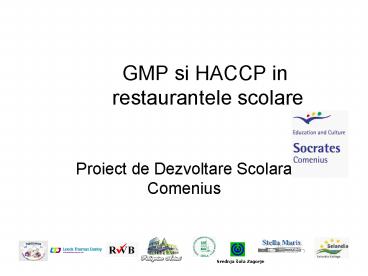 GMP si HACCP in  restaurantele scolare