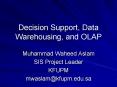 Decision Support, Data Warehousing, and OLAP PowerPoint PPT Presentation