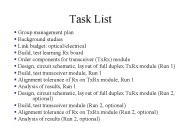 Task List